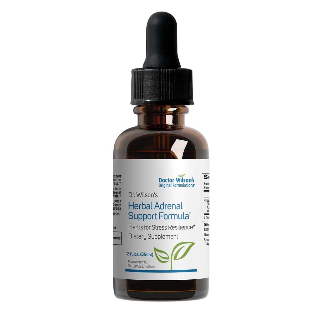 Dr. Wilson's Herbal Adrenal Ondersteuning Formula adaptogenic Kruiden voor dagelijks gebruik, slaap en energie ondersteuning 2 Ounces
