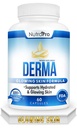 Dermal Repair Complex for Hydrated, gloeiend huidsupplement met Phytoceramiden & Alpha Lipoic Acid. Snelle resultaten Hydratatie pillen verbetert gladheid & Vermindert rimpels. 60 vloeibare capsules