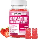Lift Creatine Monohydraat Gummies 5000mg voor mannen & vrouwen, Kauwtabletten Creatine Monohydraat voor spierkracht, spier Builder, energie Boost, pre-workout supplement(90 Tellen) - Strawberrys