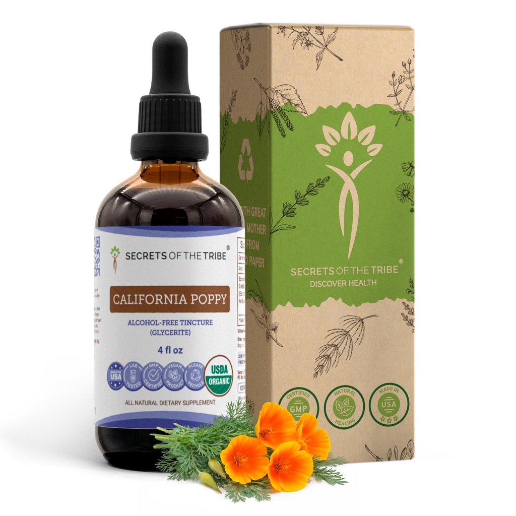 California Poppy USDA Organic Tincture 