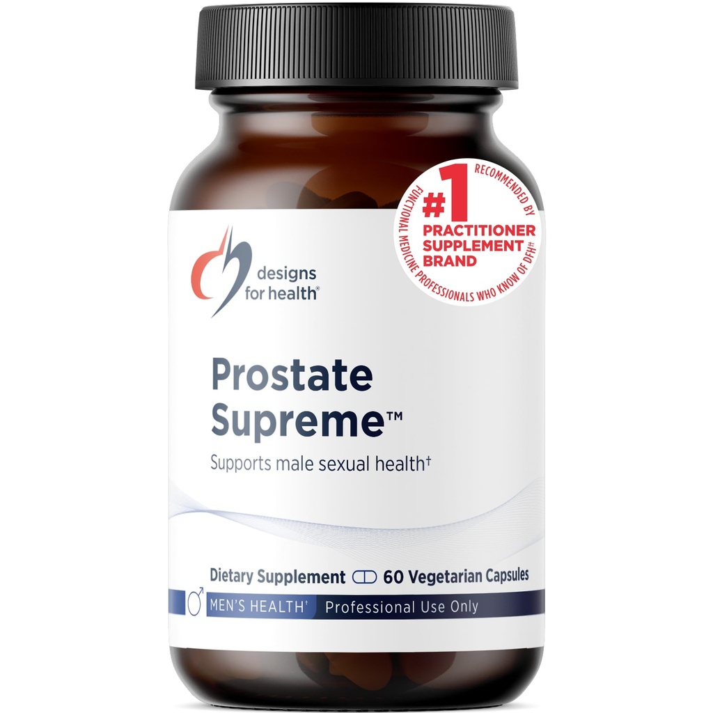 Designs for Health Saw Palmetto Prostate Supplement for Men - Prostate Supreme with Saw Palmetto, DIM, Vitaminen, Nettle, Zink + Chrysin - Non-GMO, Soy Free (60 Capsules)