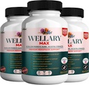 Wellary Max Menopauze Support Supplement, 40 miljard CFU Probiotische Blend, 90 capsules (3)