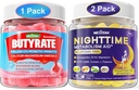Butyrate Gummies with Probiotic + Prebiotic + Postbiotic & Melatonine 10mg 20mg Night Time Metabolisme Slaap Gummies