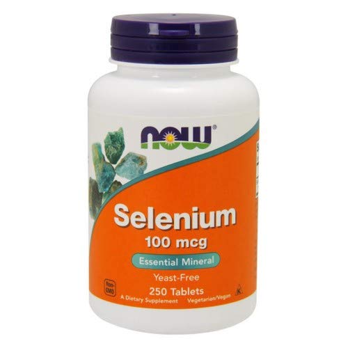 Nu Foods Now Foods, Selenium, (2 Pack) Gistvrij, 100 mcg, 250 tabletten