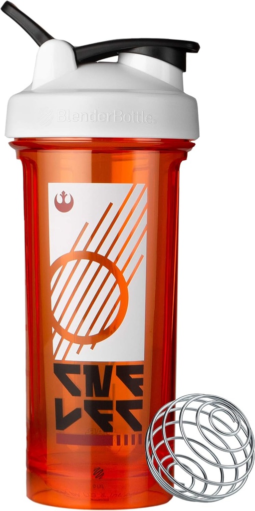 BlenderBattle Star Wars Shaker Bottle Pro Series Perfect voor eiwitshakes en pre-workout, 28-Ounce, Rebel Badge