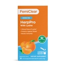 FemiClear HerpPro Drink Mix, met L-Lysine 3000mg, Zink, Vitaminen A & C, Ashwagandha, Immunity & Stress Supplement voor vrouwen en mannen, 20 Stick Packets