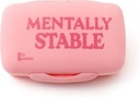 Leuke, grote pil Organisator . Big Silicone Travel Case voor vitamines en supplementen in blauw / Onwel