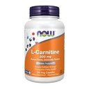 NOW Voedingssupplementen, L-Carnitine 500mg, zuiverste vorm, aminozuur, fitness ondersteuning*, 180 Veg capsules