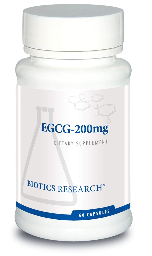 Biotics Research EGCG 200 mg Green Tea Extract, Camellia sinensis, 50% EGCG, Polyfenolen, Cardiovasculair Ondersteuning, Neuroprotectie, Gezonde Immuun Functie, Onderhoud Gezond Metabolisme, 60 Capsules