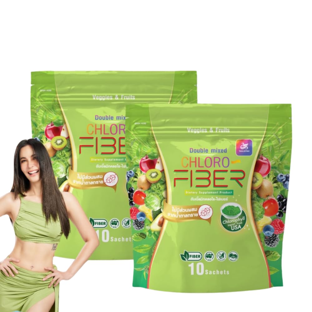 Generieke YaaleeyahDubbel Mixed Chloro-Fiber Veggies&Fruits 1Pcs 10 sachets,Set 2Pcs.