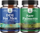 Bundel van geavanceerde DIM-supplement voor mannen - Estrogen Blocker en extra kracht Zag Palmetto Extract - voor vrouwen en mannen haar gezondheid en urinesteun