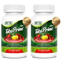 DEVA Tuba Prime Vegan Multivitamine High-Potency Vitamine en Mineraal Dieetsupplement Antioxidanten, Fruit en Plantaardige Blend, Super Paddestoelen, Probiotica, Prebiotica, Zaden, Kruiden - 90 Tabs, 2-pack