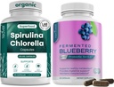 Teaveli Spirulina Chlorella en Blueberry Capsules