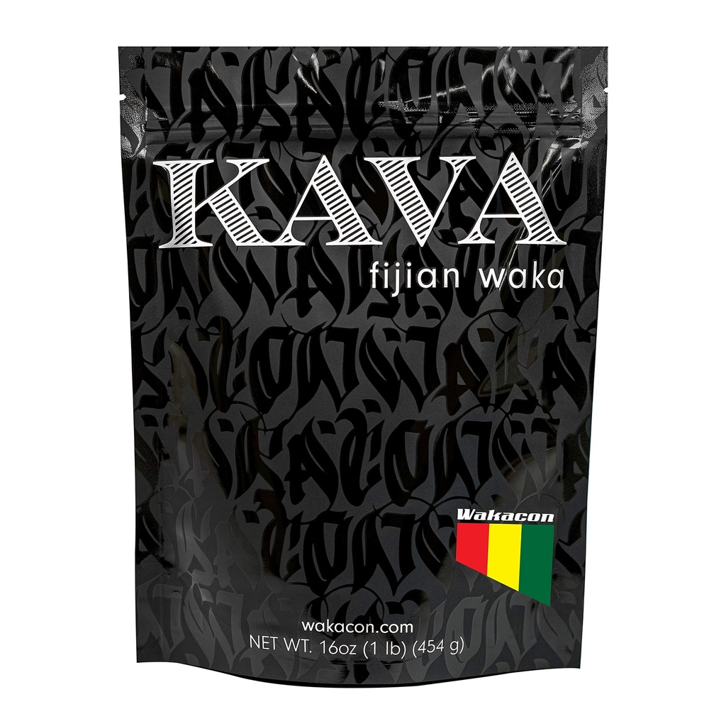 Kava Waka Powder Authentic, Noble Kava Root Powder from Fiji Premium, Responsible Sourced, 16 Oz