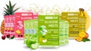 Glucose SOS Melts Gemaakt met Dextrose Poeder Natuurlijke Fruit Puree Suiker, Net als Glucose Tabs, Snelle Acterende Tablets Die smelten met 15 Individuele 15g Serven van 3 Verschillende Smaken
