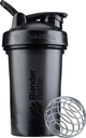 BlenderBattle Classic V2 Shaker Bottle Perfect voor eiwitshakes en pre-workout, 20-ounce, zwart