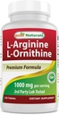 Best Naturals L-Arginine L-Ornithine - 1000mg per portie - 120 tabletten - Non-GMO & Glutenvrij (120 aantal (verpakking 1))