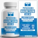 Life Strength Kalium & Magnesium Complex met aspartaat, oxide, Glycinaat, Gluconaat & Citraat - 1000 mg (90 capsules) Artsen Ontworpen en Aangepast Blended