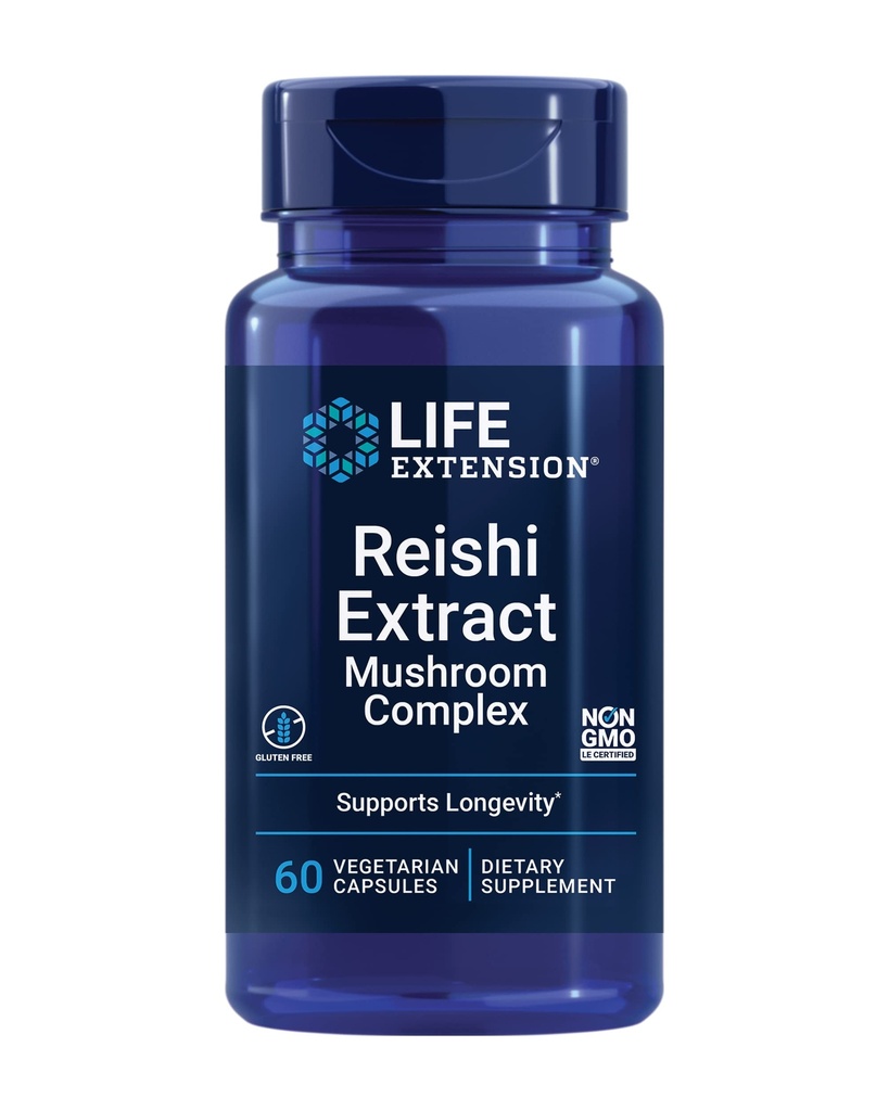 Life Extension Reishi Extract Paddestoel Complex - Paddenstoelen Kruidensupplement voor Immune Ondersteuning 