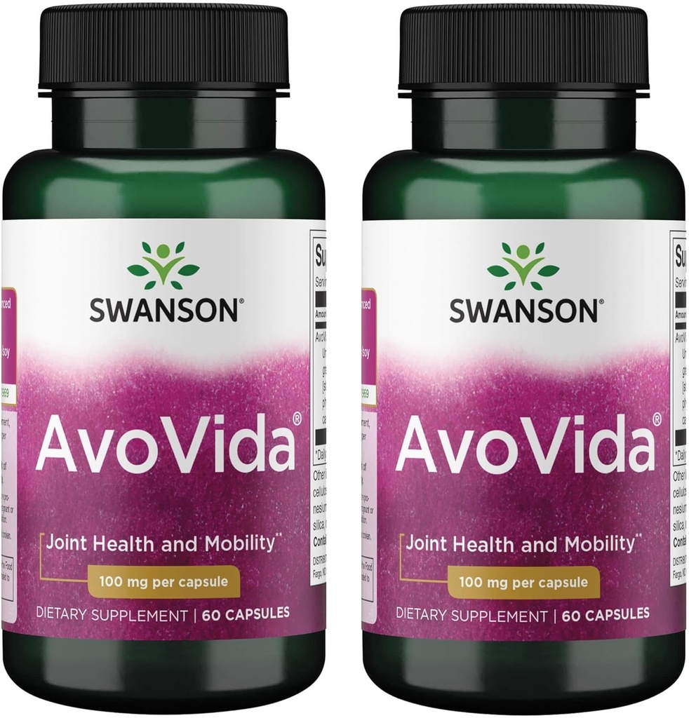Swanson Avovida 100 Milligrammen 60 Capsules (2 verpakkingen)