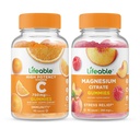 Levensvatbare vitamine C 750mg + Magnesium 85mg, Gummies Bundle - Grote Proeverij, Vitaminesupplement, Glutenvrij, GGO-vrij, Kauwgom
