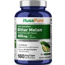 NusaPure Bitter Melon Extract 10.000 mg 180 Vegan Caps (100% Vegetarisch, Non-GMO, Glutenvrij, 10% Bitter Principes) Bioperine
