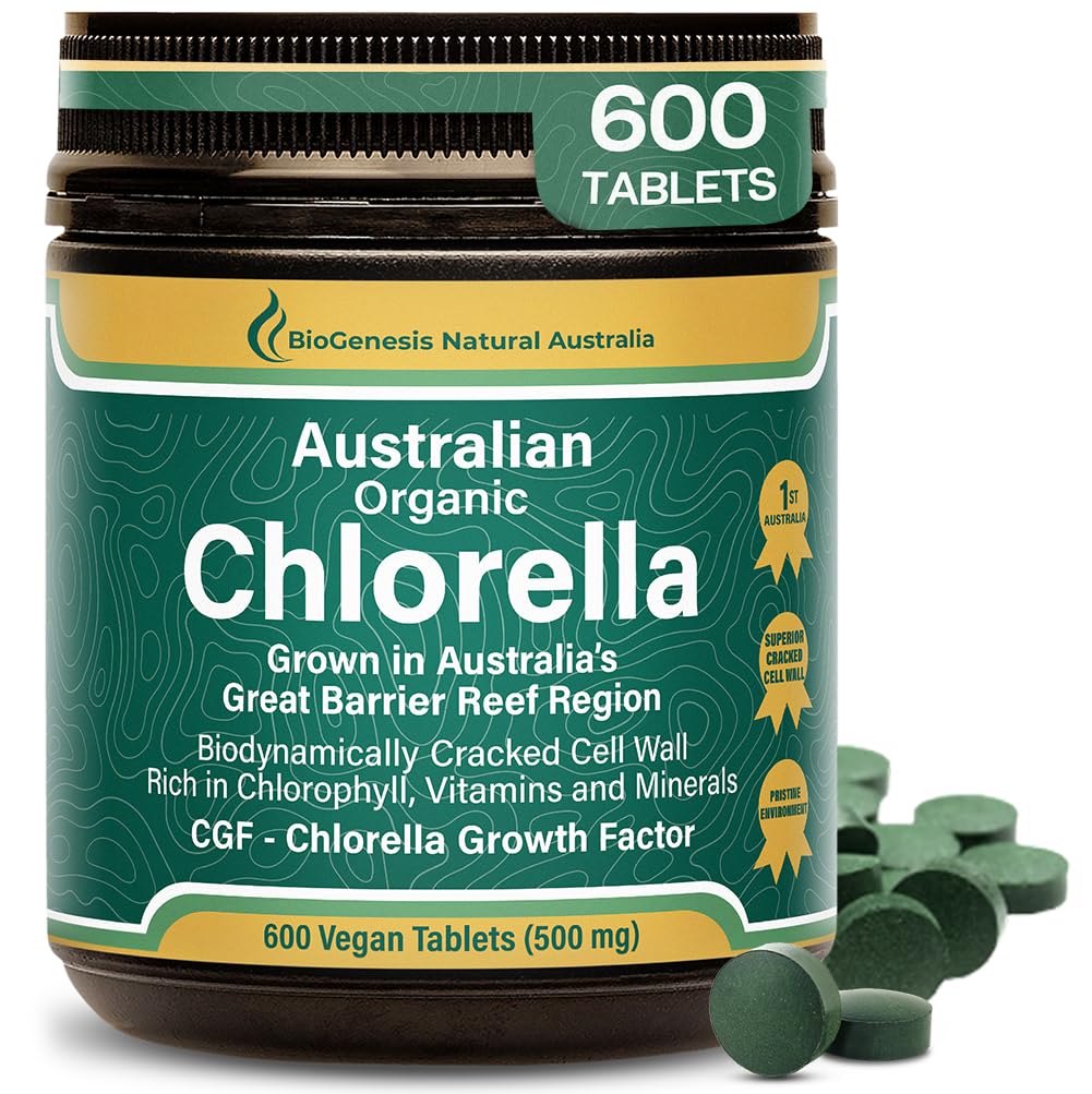 Biogenese Organische Chlorella Tabletten 600 Telling (500mg) 