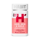 Habitharen, huid- en nagelssupplement (60 capsules) - nieuwe look, ondersteunt huidhydratatie, haar- en nagelssterkte, biotine 2000mcg, vitamine A & C, hyaluronzuur, rozenbottel, veganistisch, niet-GMO (1 verpakking)