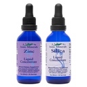 Eidon Ionische mineralen Liquid Silica & Zink Drops, 2 Fl Oz, Immune Health, Huidverzorging, Alle natuurlijke ingrediënten, Geen kunstmatige kleuren of conserveringsmiddelen