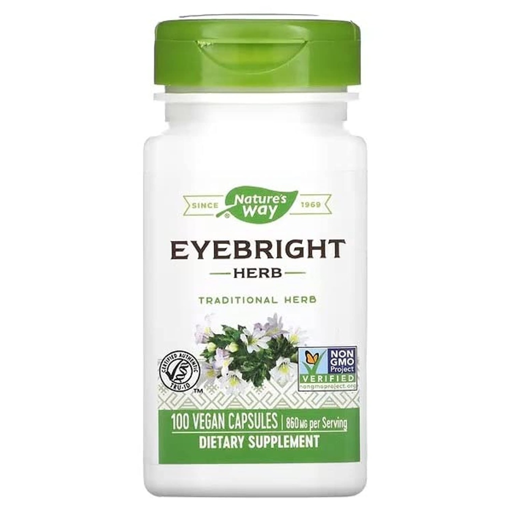 Natures Way Eyebright Herb Vegetarian Capsule, 100 st.