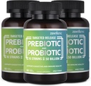 Zentastic Probiotics & Prebiotics Supplement - 50 Billion CFU - for Men & Women’s Immune & Digestive Health - 16 Strains - Shelf Stable - 180 Delayed Release Veggie Capsules