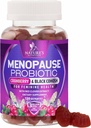 Menopauze supplementen voor vrouwen - 3 miljard CFU natuurlijke menopauze verlichting voor milde warme flash & night Sweats, PH, Vaginale gezondheidsondersteuning Probiotica voor vrouwen Gummy, Probiotische supplement - 120 Gummies