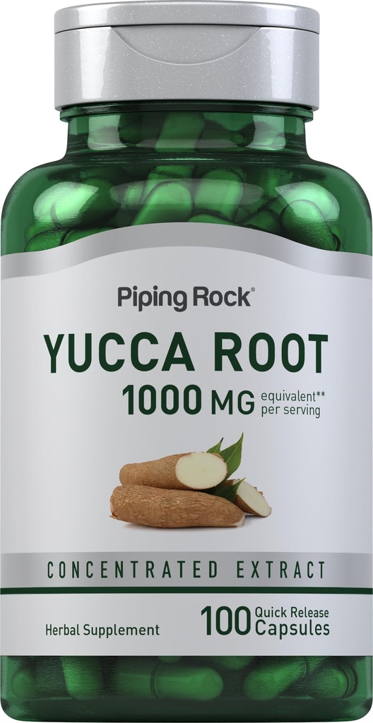 Piping Rock Yucca Root Capsules 1000mg 