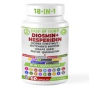 Dash of Vigor 18-in-1 Diosmin Hesperidin Supplement, Quercetin met bromelain, zink, vitamine C met Rutin Supplement, Horse Chestnut Extract, Butcher's Broom Extract, VS, 60 Capsules