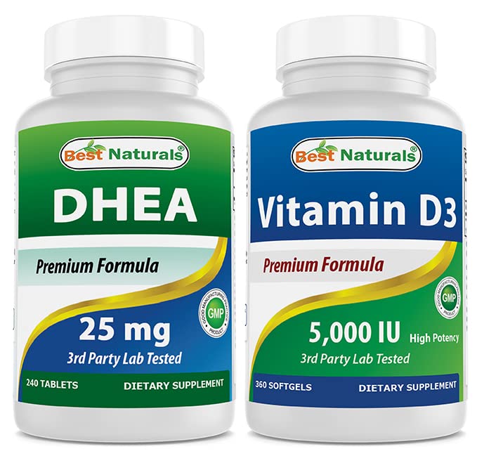 Best Naturals Dhea 25mg & Vitamine D3 5000 I