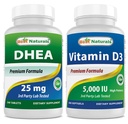Best Naturals Dhea 25mg & Vitamine D3 5000 I