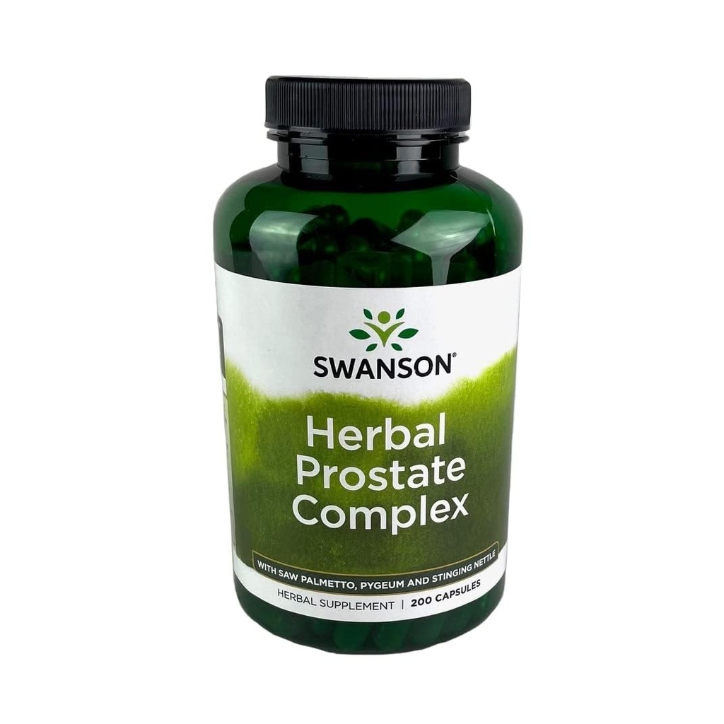 Swanson Herbal Prostate Complex - Men's Supplement - Kenmerken Pygeum, Saw Palmetto & Stinging Nettle - (200 Capsules)