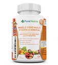 Whole Food MultiVitamine en Mineralen met Probiotische Enzymen - 120 Multivitaminen voor vrouwen en mannen - Verpakt met WholeFood en plantaardige ingrediënten - Krachtige Antioxidanten voor Digestieve Ondersteuning