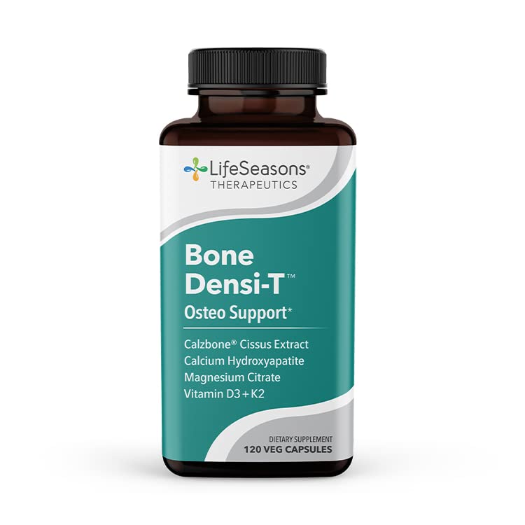 LifeSeasons Bone Densi-T - Osteo & Calcium Support - Bone Mineral Density, Pliability & Healing - Skeletsterkte en weefselproductie - Calcium, Magnesium & Vitamine D - 120 Capsules