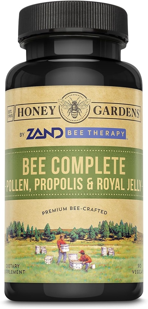 Honey Gardens Bee Pollen Royal Jelly en Propolis Capsules, 90 Tellen