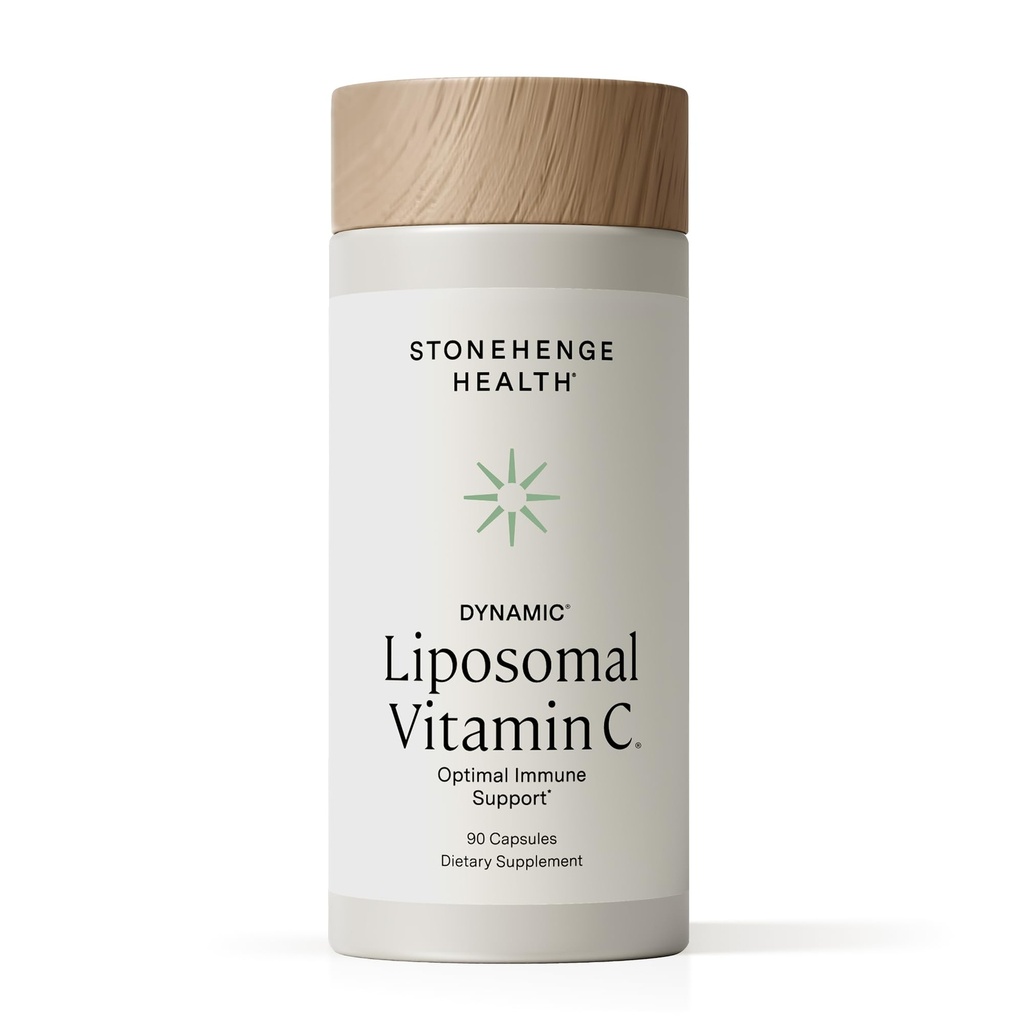 Stonehenge Health Dynamic Liposomal Vitamin C 1500mg - 90 Capsules - Advanced Formula - Fosfolipiden afkomstig van Non-GMO Zonnebloem, Ondersteunt gezond immuunsysteem, Collageen Synthesis & Brain Health