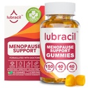 Lubracil Menopauze Gummies for Women - Menopausal Supplements for Hot Flashes, Night Sweats, Mood Swings and Hormonal Balance - Daily Vitamines with Black Cohosh & Ashwagandha - 60 Gummies (Pack of 1)