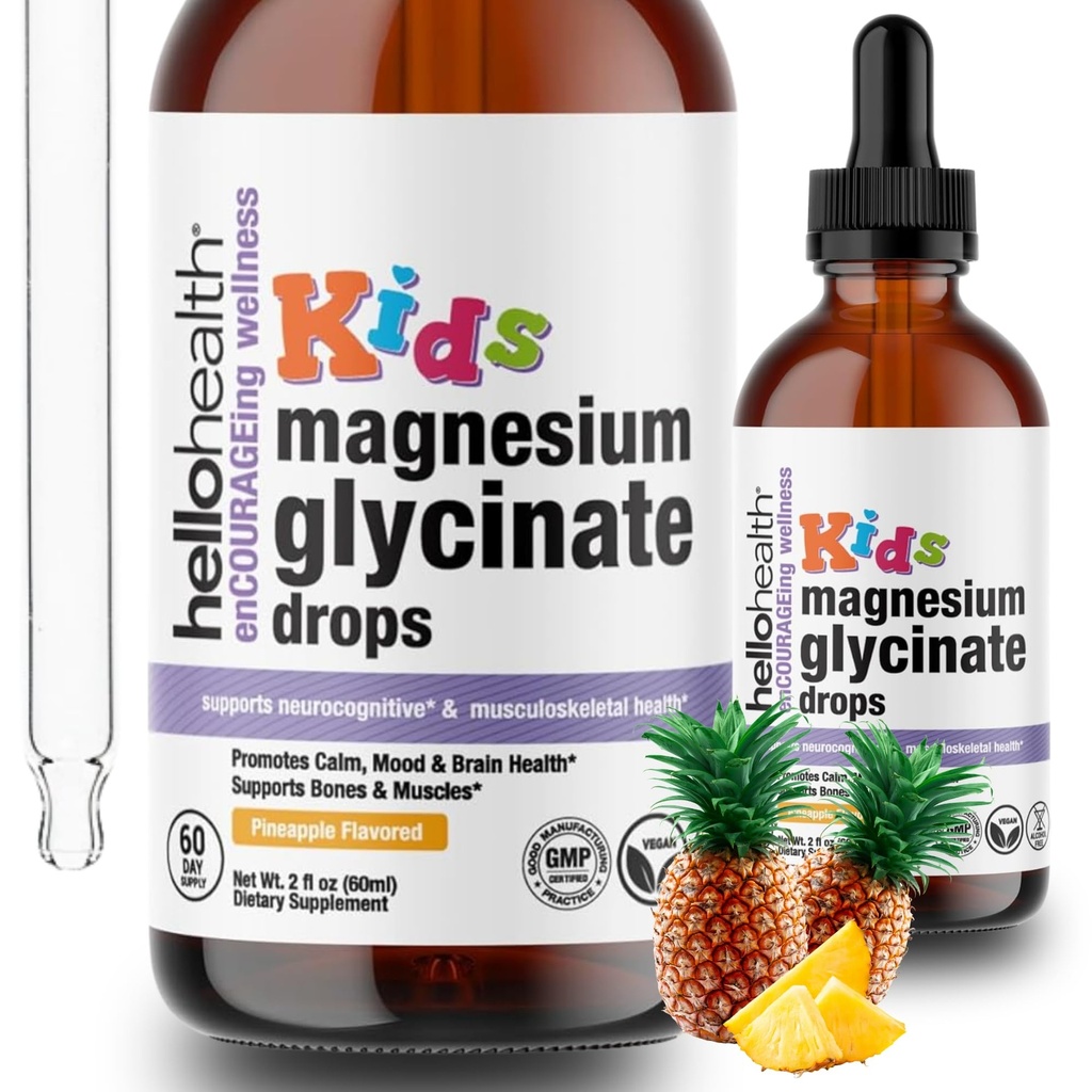 Kinderen Magnesium Glycinate Liquid Drops 
