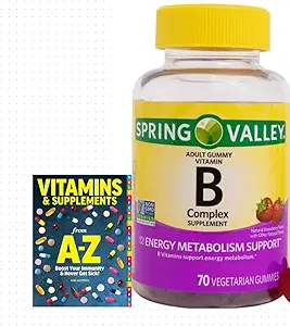 Lente Valley Vitamine B Complex Supplement Volwassen Vegetarische Gummies, 70 Tel + Betere Gids Vitaminen Supplementen
