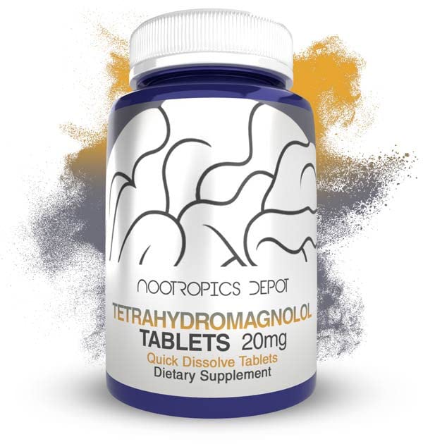 Nootropics Depot Tetrahydromagnoll Quick resolution Tablets 20mg Magnolia officinalis 