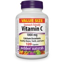 Webber Naturals Vitamine C Calcium Ascorbaat 1000 mg · Maagvriendelijk, 120 capsules
