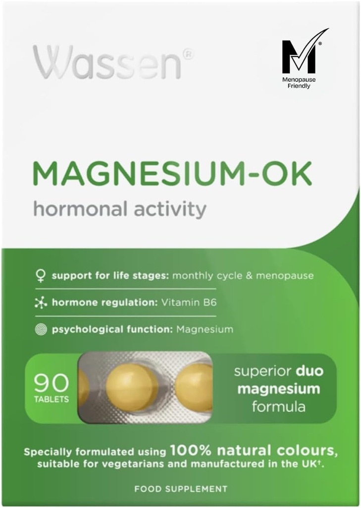 Magnesium OK Vitamins & Minerals for Women During The Monthly Cycle 90 Tablets