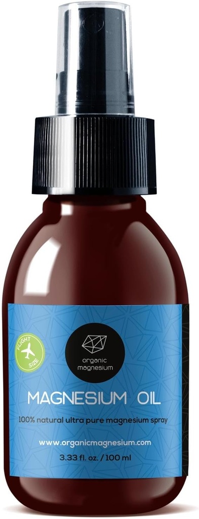 Magnesium Spray Oil - 100% Pure Topical Magnesium Chlore for Leg Cramps from Ancient Zechstein Seabed 