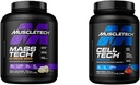 MuscleTech Mass Gainer Mass-Tech Extreme 2000, Muscle Builder Whey Protein Powder & Creatine Monohydraat Powder Cell-Tech Creatine Post Workout Herstel Drink Spier Builder