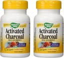 Nature's Way Actieve Charcoal Hoge Adsorbency - 100 Capsules 2 pack